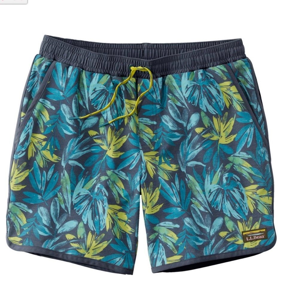 Ll Bean Men's All-Adventure Swim Shorts 7” SZ XXL